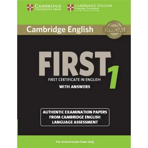 Cambridge english first for revised exam from 2015 1 student’s book with answers - cambridge english first for revised