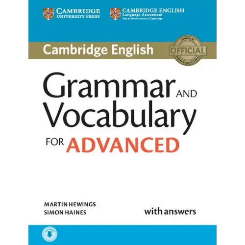 Cambridge english grammar and vocabulary for advanced book + answers + downloadable audio-file - cambridge english