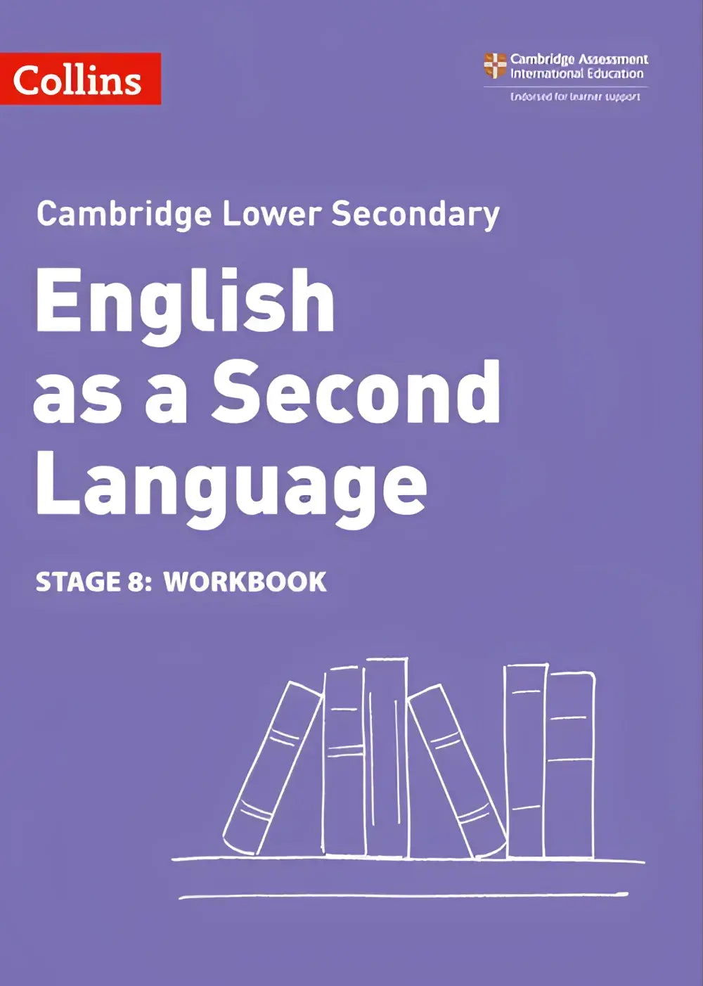 Paarse collins werkboek voor cambridge lower secondary english as a second language stage 8 educatief materiaal