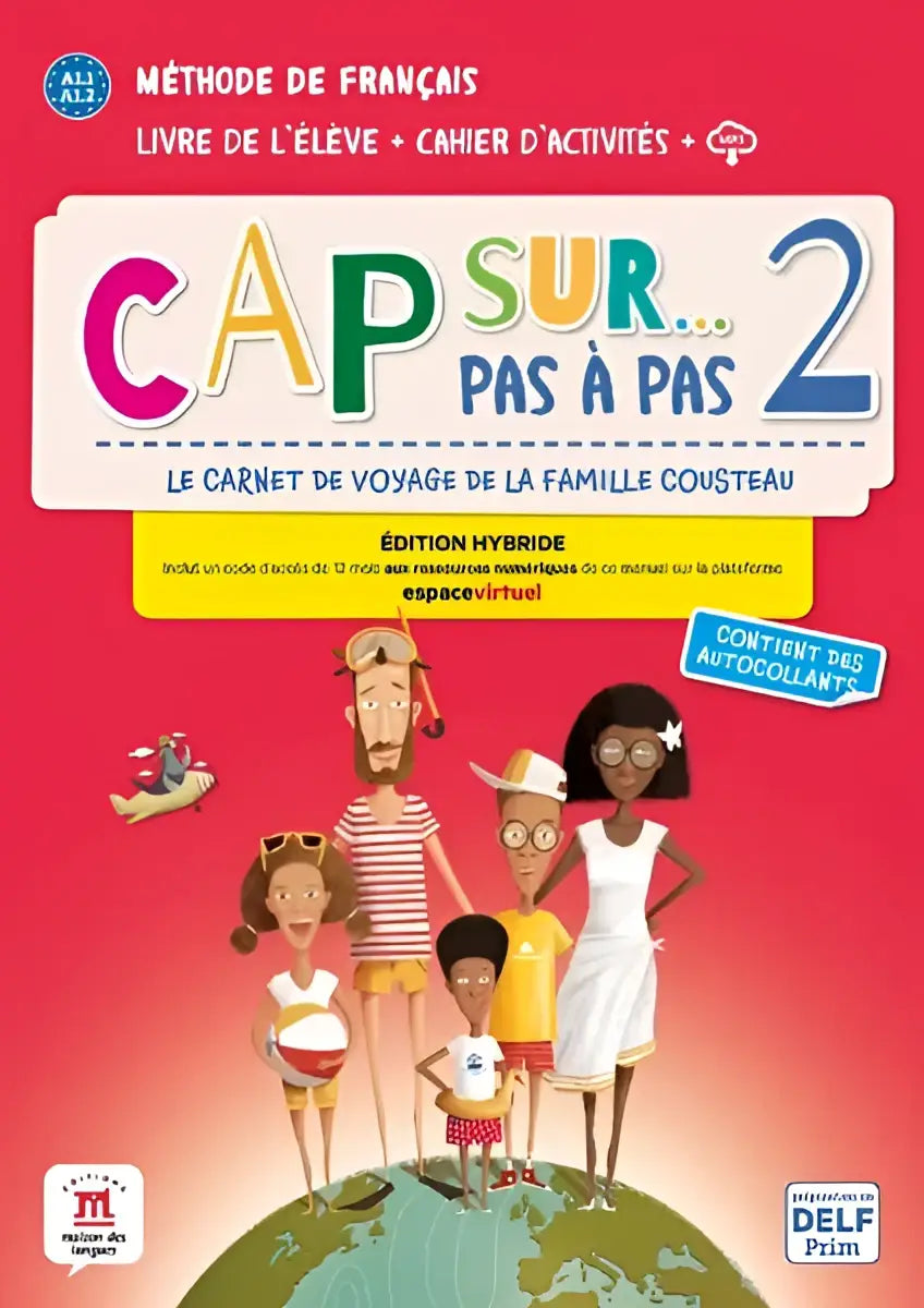 Vibrante rode cover van cap sur pas à pas 2 éd hybride livre + cahier methode de francais