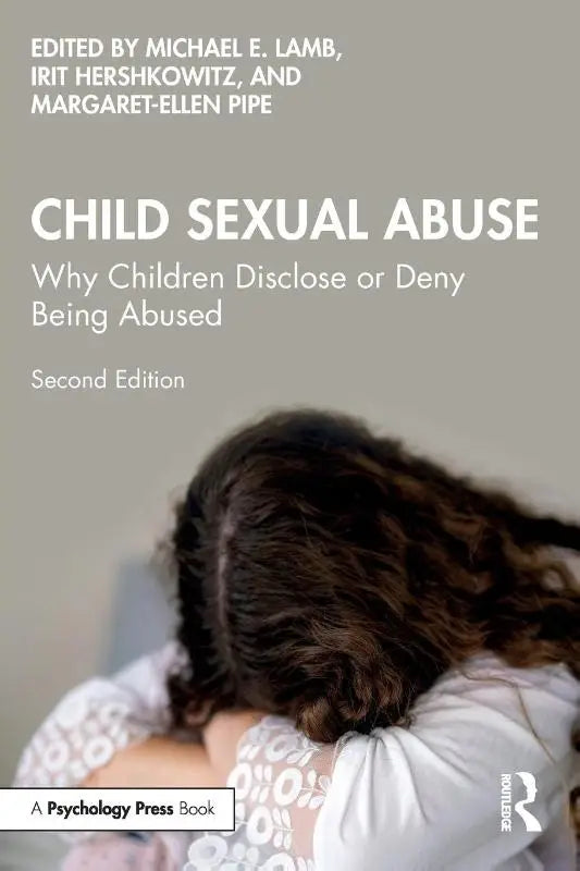 De boekomslag van child sexual abuse toont een kind met donker haar en behandelt waarom kinderen onthullen of ontkennen kindermisbruik seksueel