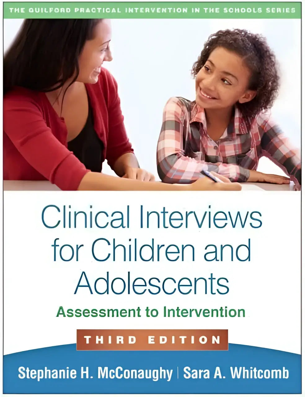 De boekcover toont clinical interviews for children and adolescents derde editie assessment to intervention van stephanie h