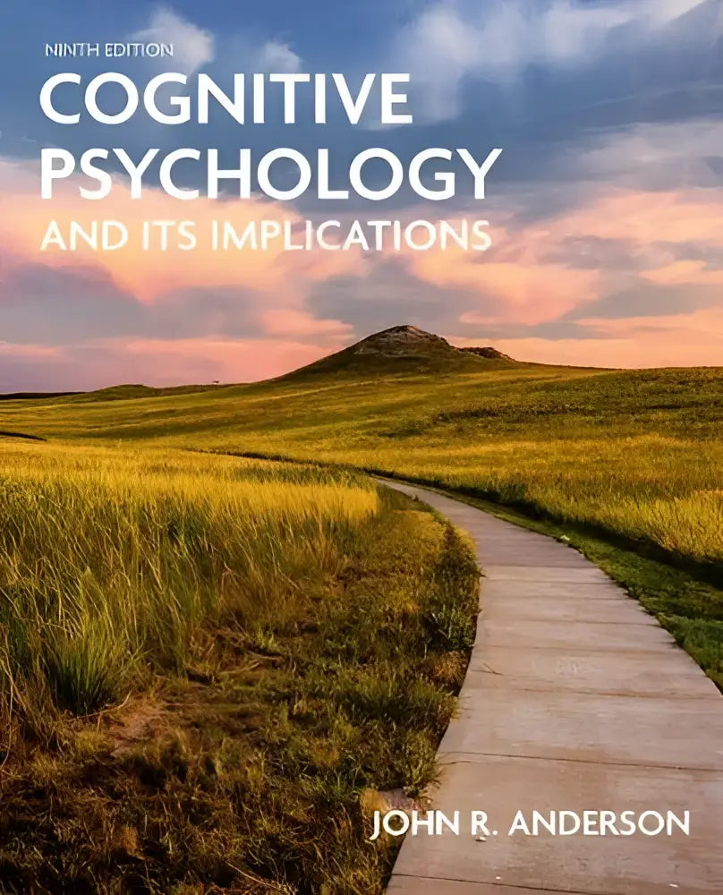 Cover van het negende editie leerboek cognitive psychology and its implications van john r over cognitive psychology and its toepassingen