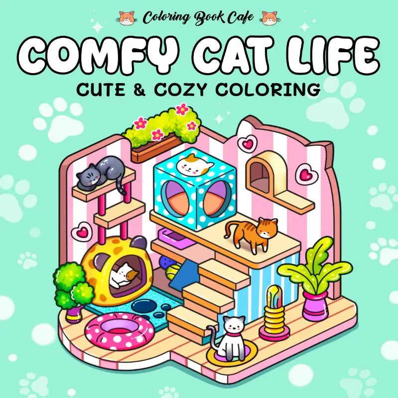 Comfy Cat Life - Cute & Cozy Coloring