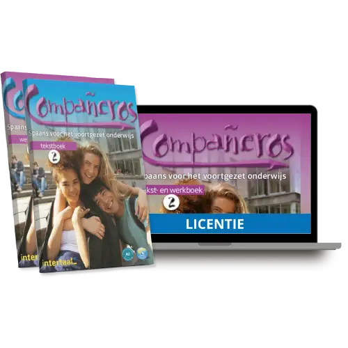 Compañeros 2 - nederlandse editie (a2) - compleet pakket tekstboek + werkboek + digitale licentie - compañeros 2