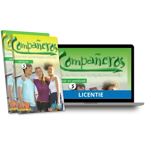 Compañeros 3 - nederlandse editie (b1.1) - compleet pakket tekstboek + werkboek + digitale licentie - compañeros 3