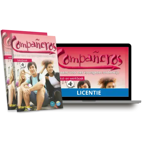 Compañeros 4 - nederlandse editie (b1.2) - compleet pakket tekstboek + werkboek + digitale licentie - compañeros 4