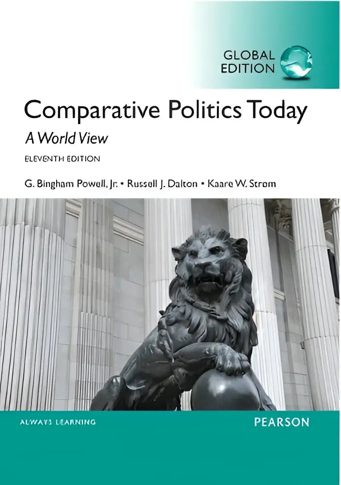De boekomslag van comparative politics today 11e editie door g toont een wereldwijde kijk op politics today