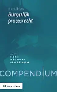 Compendium van het burgerlijk procesrecht boek met teal omslag uitgegeven door wolters kluwer nederland