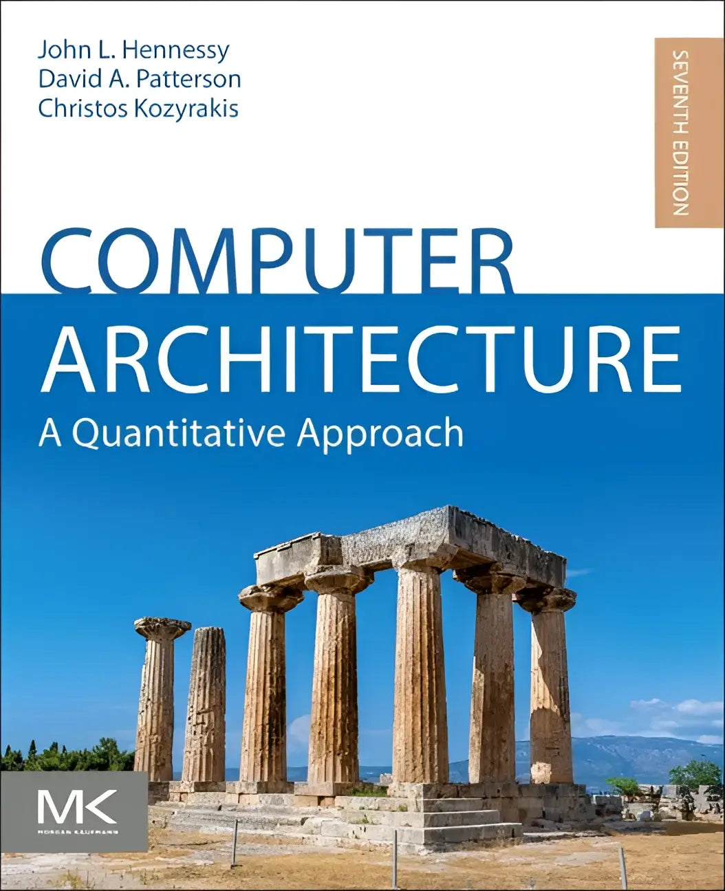 De zevende editie van computer architecture a quantitative approach door john l toont een blauw boek over computerarchitectuur