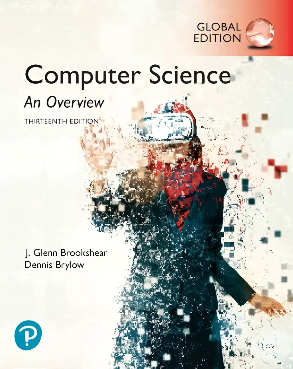 De cover van het boek computer science an overview 13th edition global edition met blauwe en groene accenten