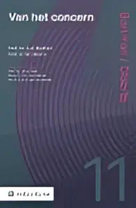 Paars concertposter met witte tekst en gestileerde 11 grafiek voor van het concern van wolters kluwer nederland