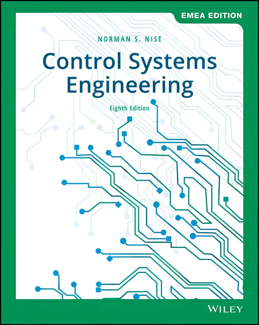 De achtste editie emea tekstboek cover van control systems engineering door norman s voor systems engineering gebruik