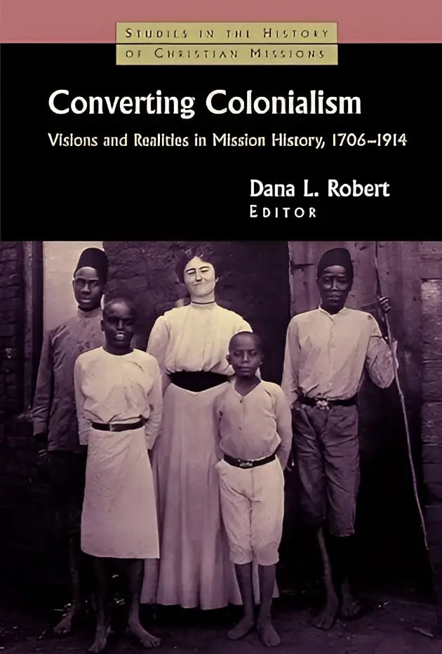 De boekcover van converting colonialism toont de titel in witte letters met ondertitel en redactienaam