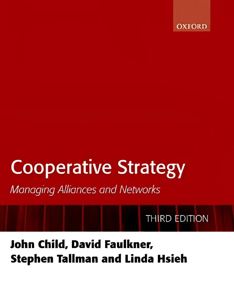 Rood hardcover boek cooperative strategy managing alliances and networks derde editie van oxford over cooperative strategies