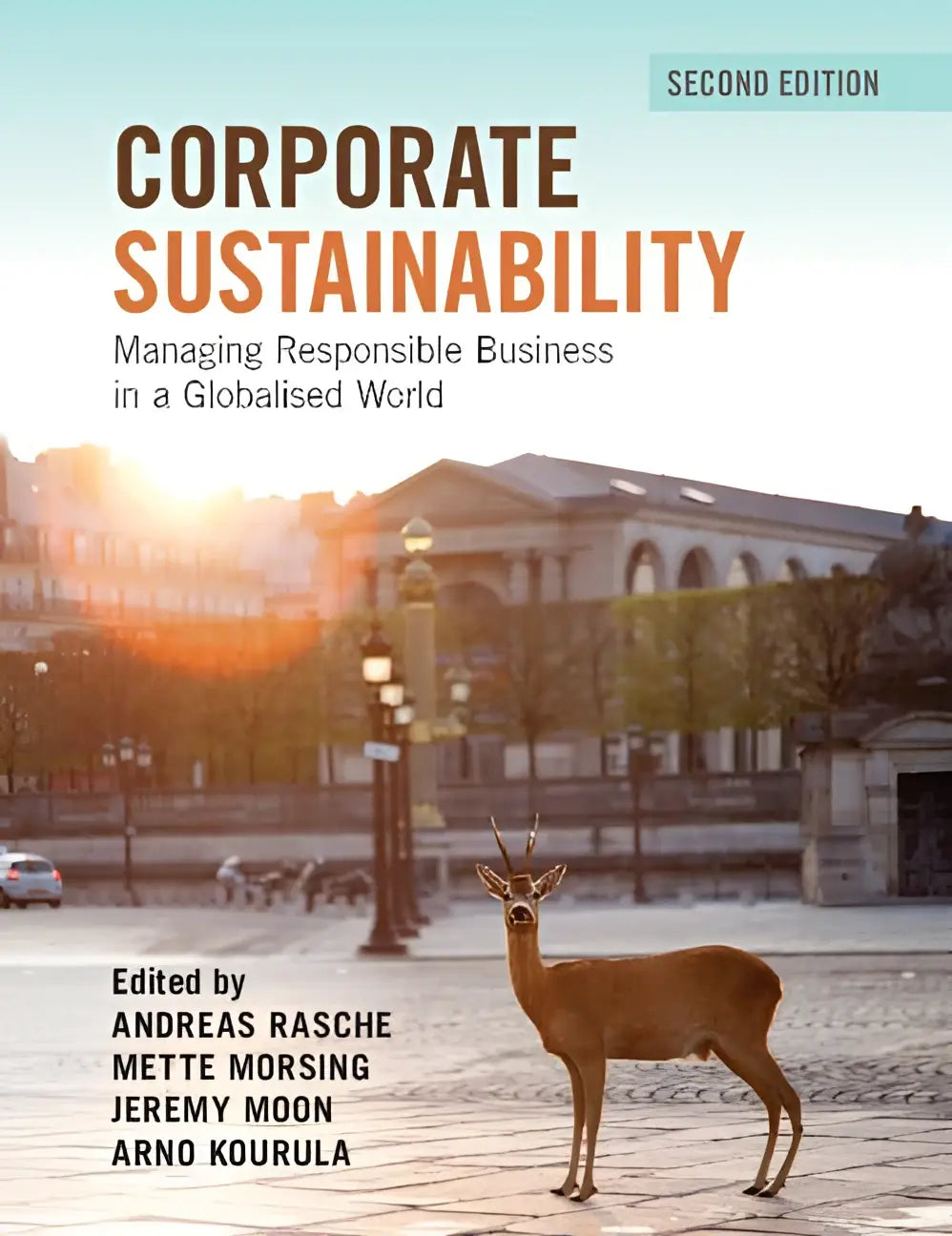 Cover of the second edition book corporate sustainability managing responsible business in a globalised world highlighting governance principles