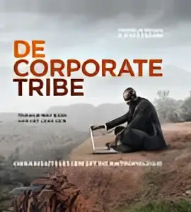 Het filmhuis poster van de corporate tribe toont krachtige oranje tekst op een robuuste aardse achtergrond met danielle braun en jitske kramer