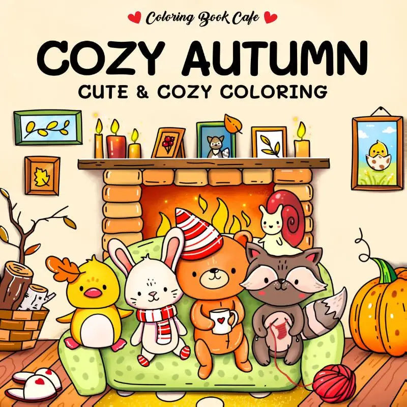 Cozy Autumn (English) - Coloring Book Cafe - Cute & Cozy Coloring