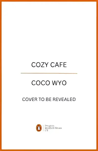 Cozy cafe kinder non-fictie boek van coco wyo met minimalistisch zwart-wit ontwerp en oranje rand