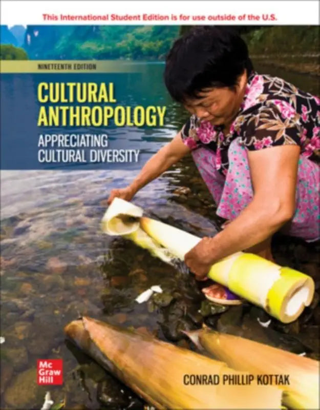 De cover van het cultural anthropology ise leerboek 19e editie door conrad phillip kottak voor studie van cultural anthropology