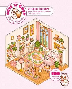 Cute 'n' Cozy Sticker Therapy - Make Your Own Adorable Room Sets! Over 500 Reusable Stickers