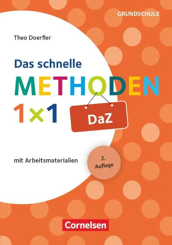 Oranje polkadotdeksel leerboek das schnelle methoden-1x1 daz van theo doerfler voor grundschule van cornelsen