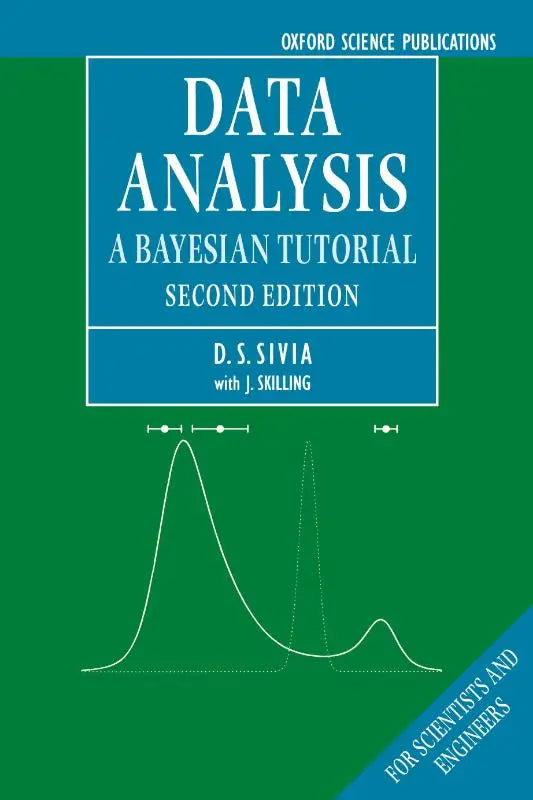 Groen hardcover boek data analysis a bayesian tutorial tweede editie met focus op maximum entropy en data analysis