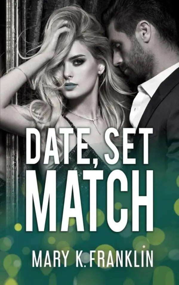 De boekomslag van date set match door mary k met een helder ontwerp voor liefhebbers van romantische fictie