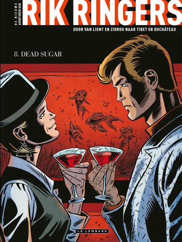 De kleurrijke cover van de stripcomic rik ringers 8 in de strips algemeen productlijn dead sugar