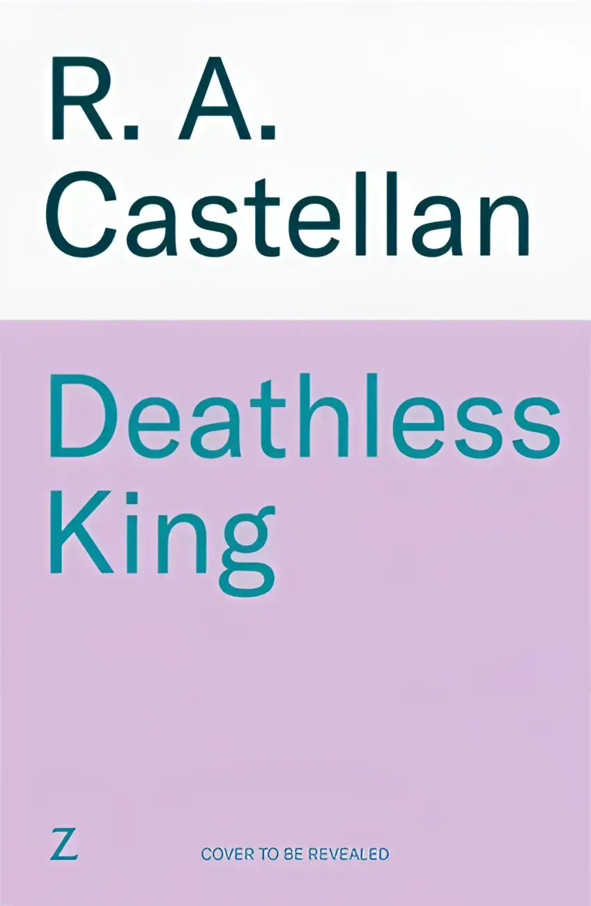 De cover van het boek deathless king door r toont een bloedstollende vampire fantasy waar nieuwe helden opstaan