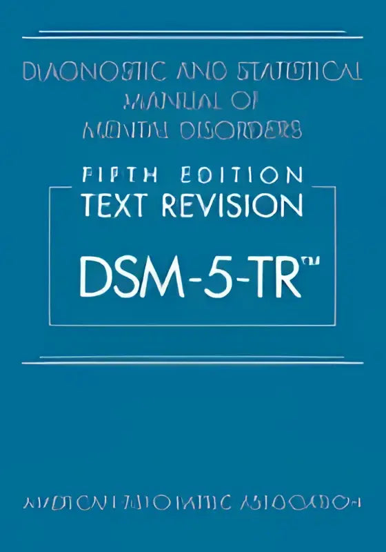 Diagnostisch en statistisch handboek voor psychische stoornissen dsm-5-tr met blauwe hardcover van american psychiatric association