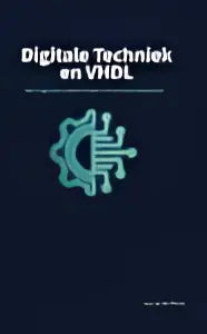 Logo digitale techniek met vhdl met gestileerde zwarte en grijze tandwielen voor hoger onderwijs nautische vakken