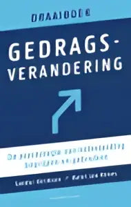 Minimalistisch modern logo ontwerp voor draaiboek gedragsverandering met donkere blauwe typografie door reint jan renes