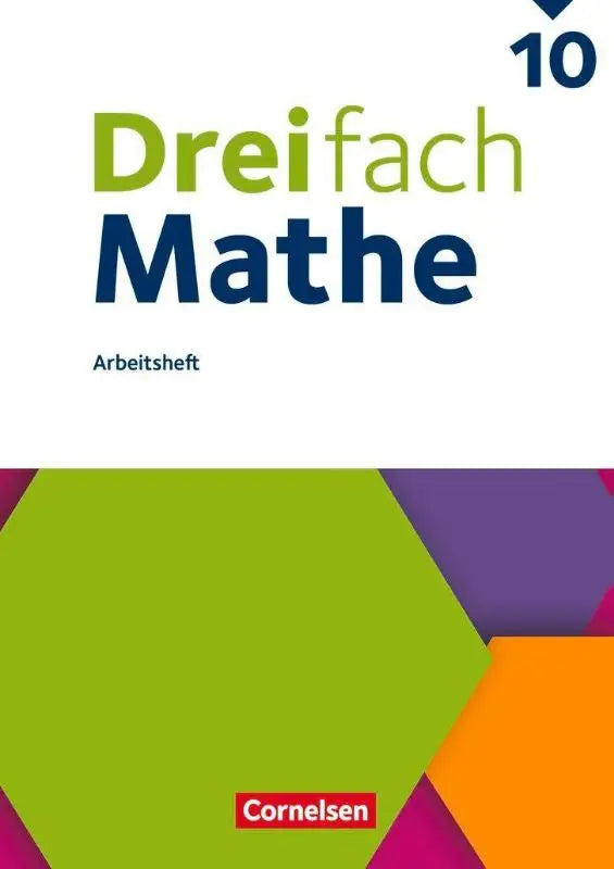 Groen en paars geometrisch patroon arbeidsboek dreifach mathe met medien arbeitsheft mit uitlegvideo’s en interactieve oefeningen