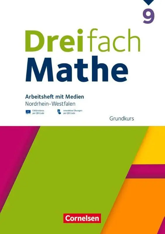Cover van het werkboek dreifach mathe 9 grundkurs noordrhein-westfalen met media und interaktiven oefeningen