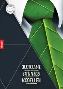 Moderne zwarte en groene abstracte geometrische print voor du duurzame businessmodellen van tom kikkert in hoger onderwijs