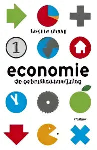 Afbeelding van kleurrijke minimalistische iconen in een raster op economische product van ha-joon chang park uitgevers