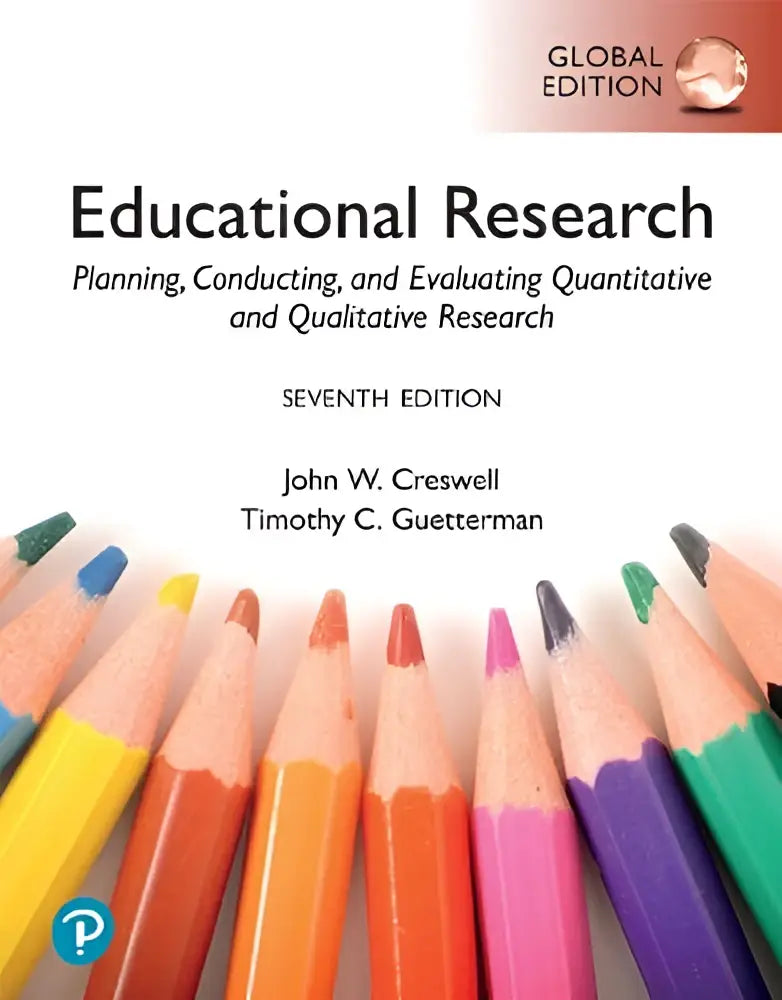 Boekcover van educational research door john w voor het plannen, conducten en evalueren van kwantitatieve en kwalitatieve onderzoeken