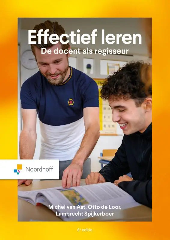 De boekcover van effectief leren toont de titel in witte letters met subtitel en auteurs lambrecht spijkerboer