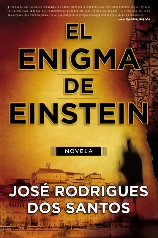 De boekcover van el enigma de einstein toont de einstein riddle met zwarte letters en een historische illustratie