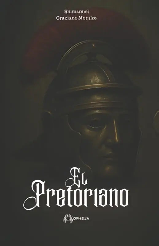 El Pretoriano deksel met donker metallic Romeins gladiatorenhelm met rood gevechtskam