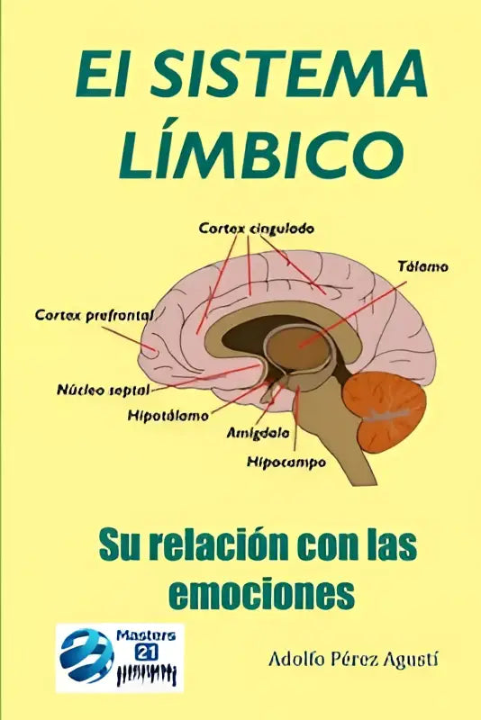 Boekcover van el sistema límbico door adolfo pérez agusti met anatomische illustratie en focus op su relación con las emociones