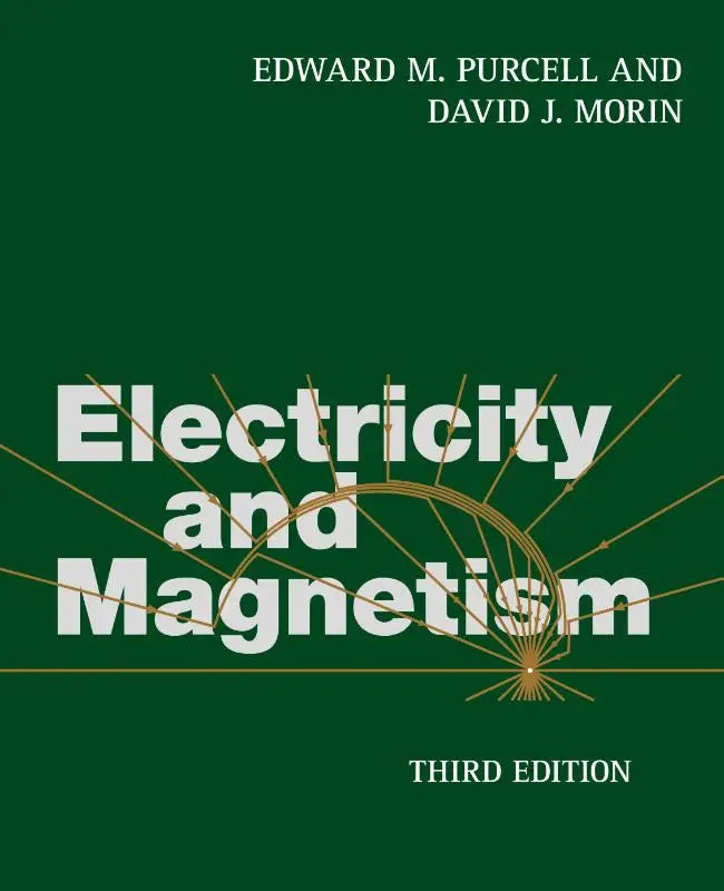 Groen hardcover leerboek electricity and magnetism door edward m voor studie van elektriciteit en magnetisme