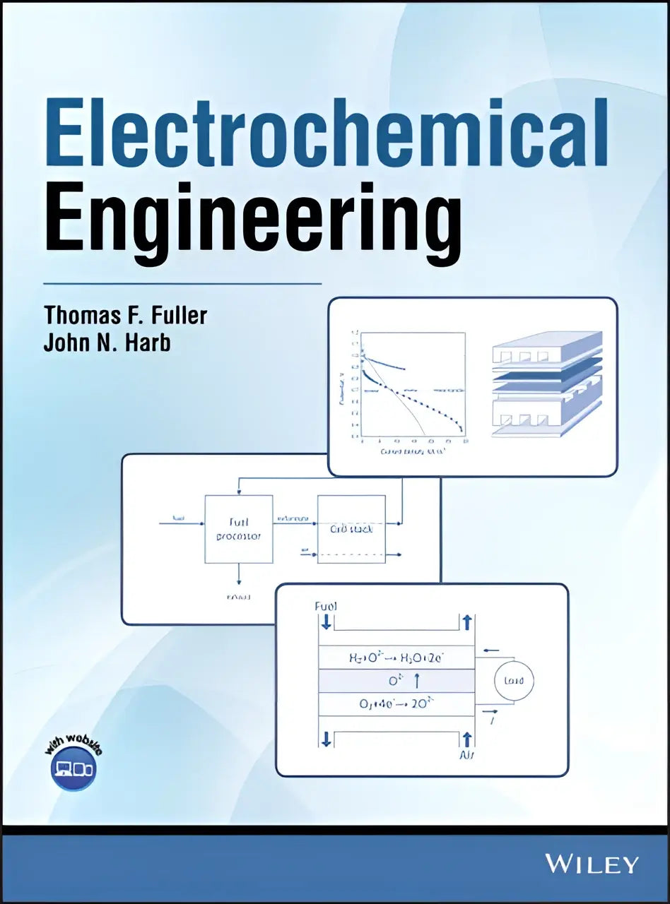 De boekcover van electrochemical engineering van thomas f als referentie voor elektrochemische techniekstudies