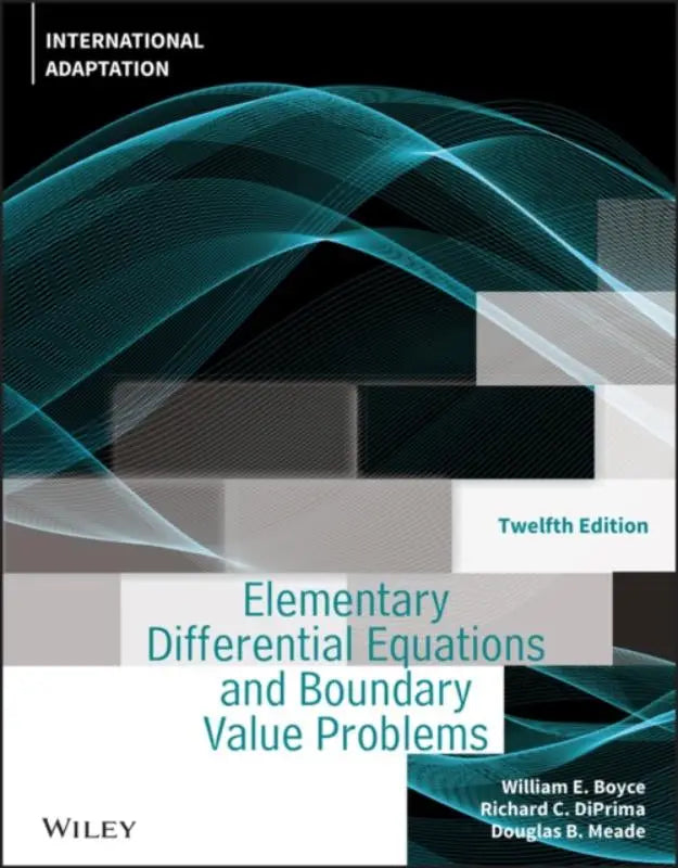 De voorkant van het leerboek elementary differential equations and boundary value problems van boyce diprima en meade voor differentiaalvergelijkingen
