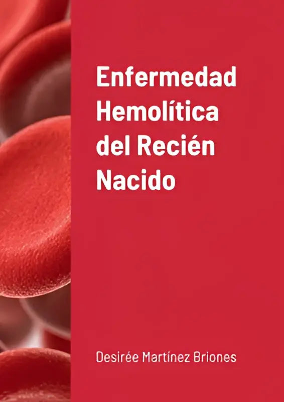 Rood boek over hemolítica del recién met rode bloedcellen op de achtergrond door desiree martinez briones