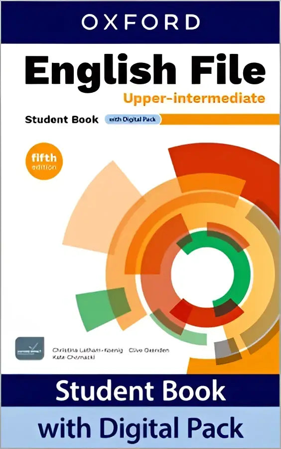 Engels file 5th edition upper-intermediate student book met digitale pack in blauwe omslag voor taalstudie