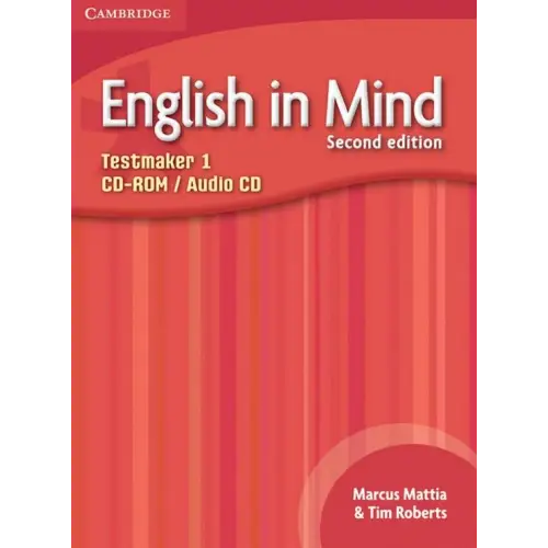 English in mind - second edition 1 testmaker audio-cd/cd-rom - english in mind - second edition 1 testmaker
