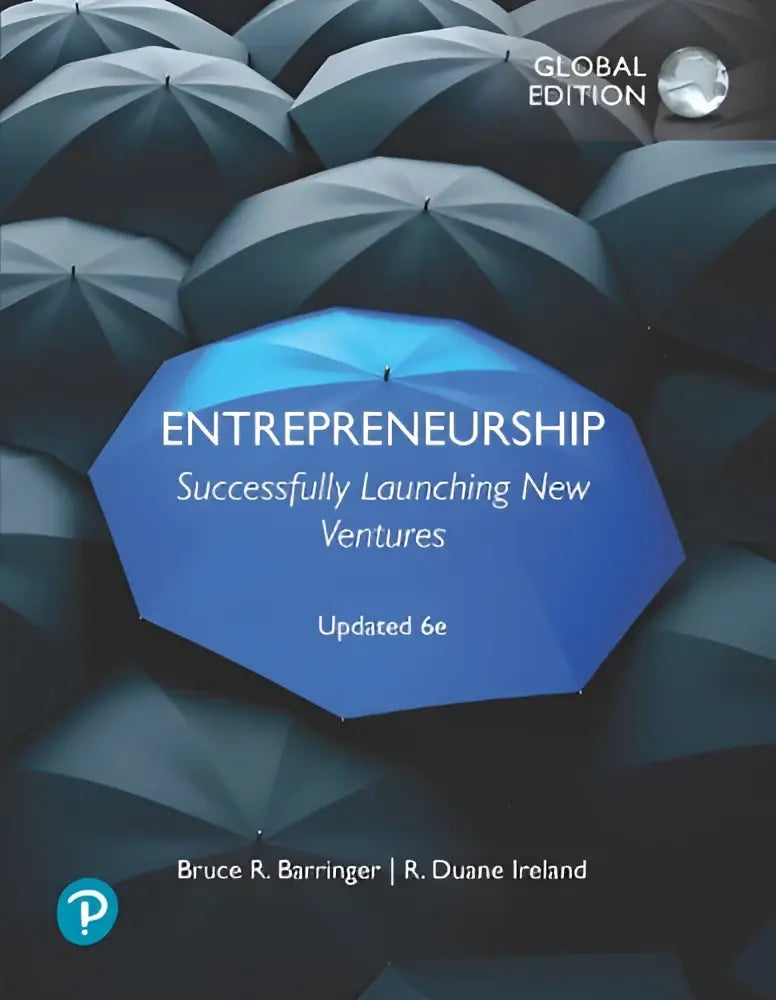 Blauw parapluvormig boekomslag van entrepreneurship succesvol nieuwe ondernemingen lanceren door bruce r