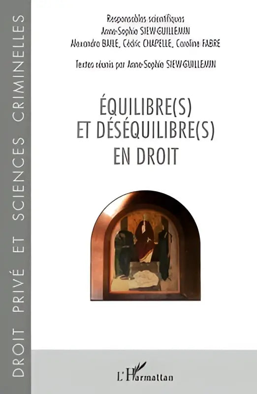 De boekcover van équilibre(s) et déséquilibre(s) en droit toont een grijs-wit ontwerp met zwarte titeltekst
